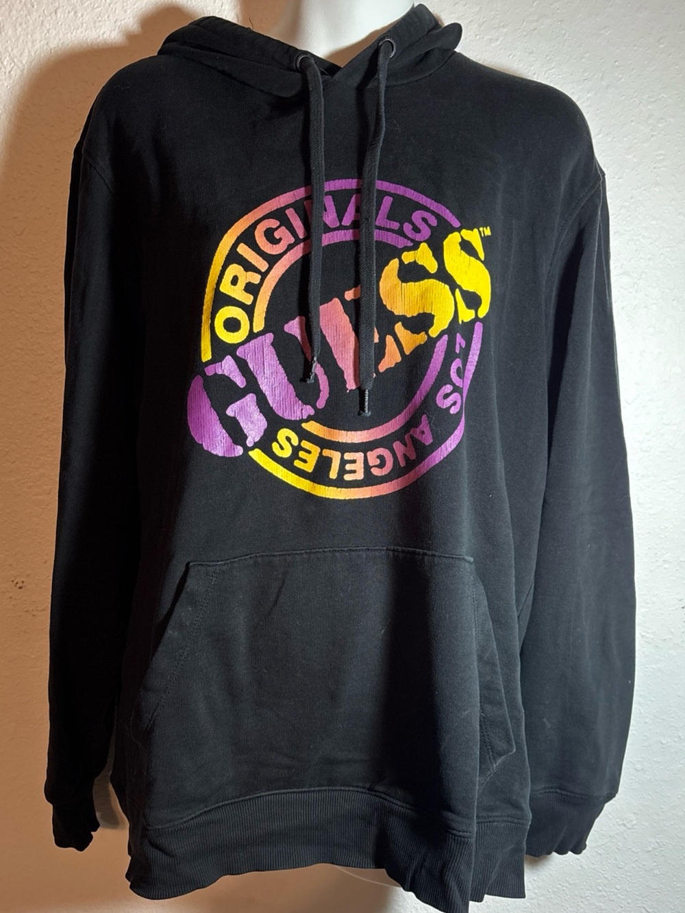 Guess Black Hoodie with Multicolor Originals Logo